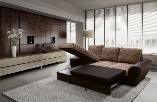 Giani Corner Sofa Bed Pf Furniture, Fabric And Faux Leather Corner Sofa Beds