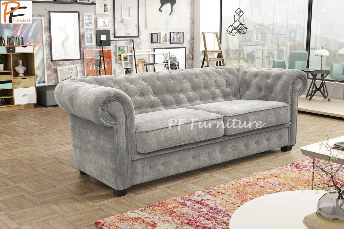 IMPERIAL 2 SEATER SOFA BED FABRIC-1294