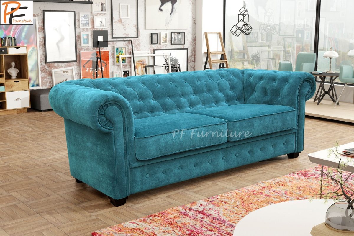 IMPERIAL 2 SEATER SOFA BED FABRIC-1273